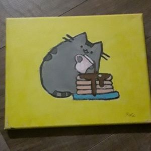 Pusheen "Eating Pancakes"